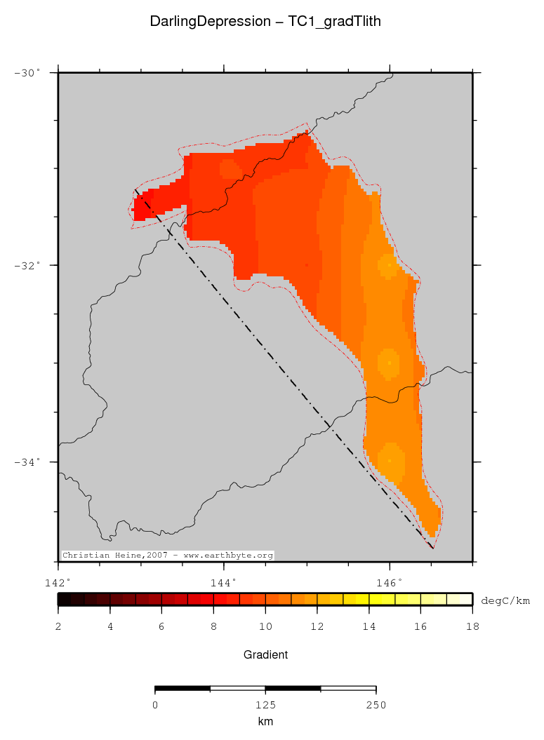 Darling Depression location map