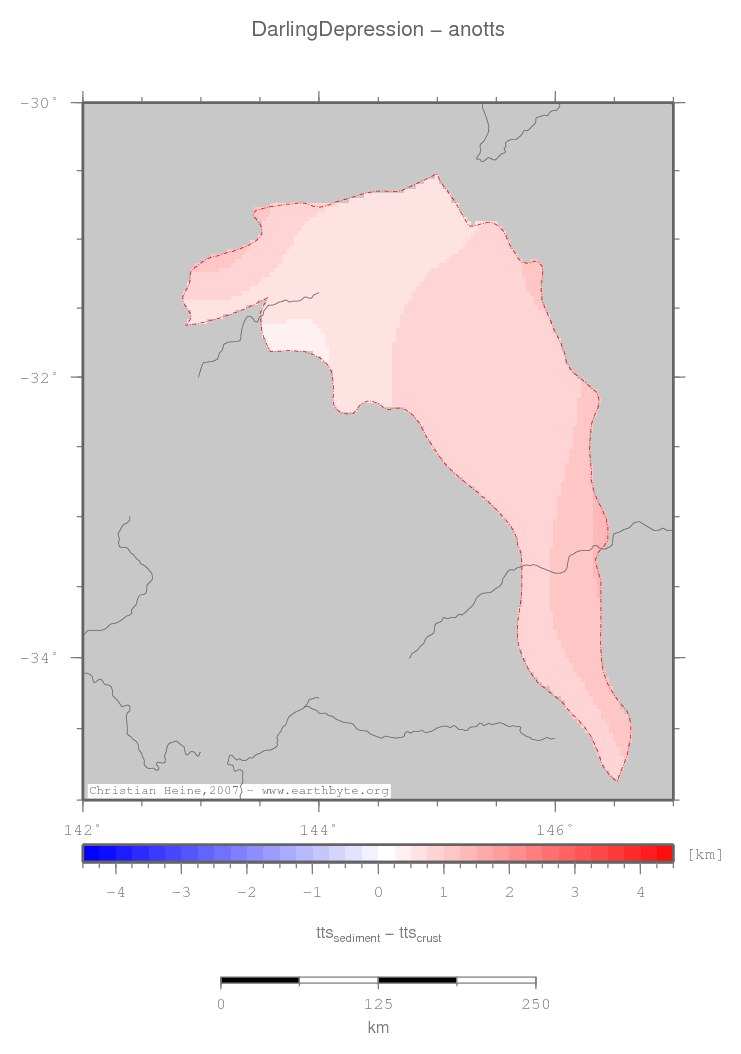 Darling Depression location map