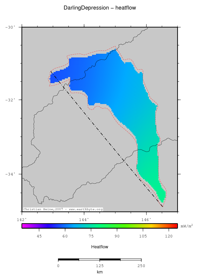 Darling Depression location map