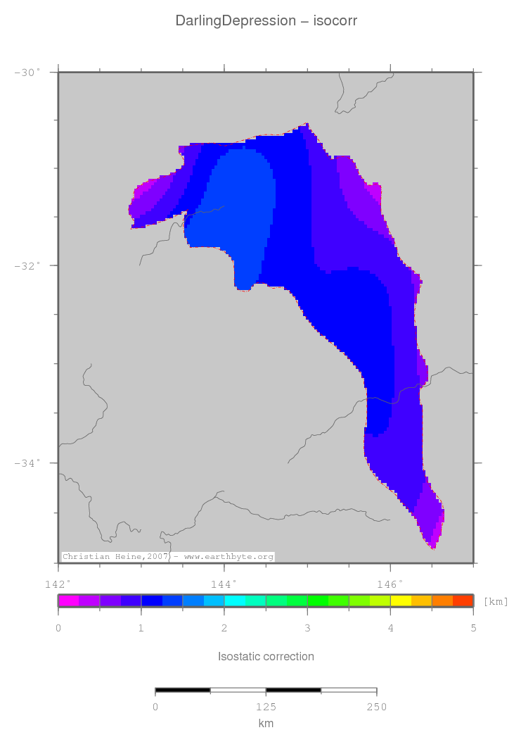 Darling Depression location map