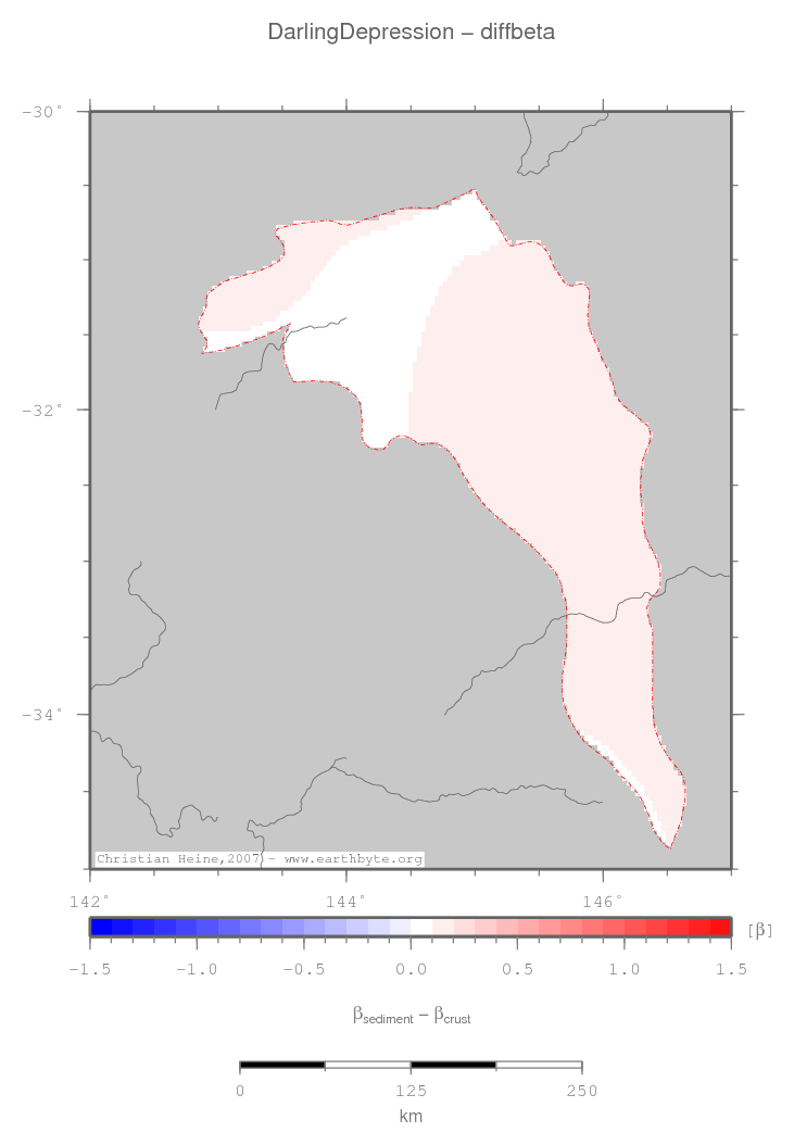 Darling Depression location map