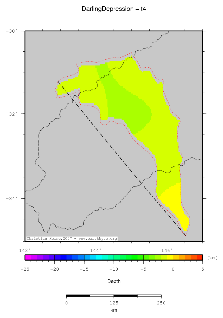 Darling Depression location map