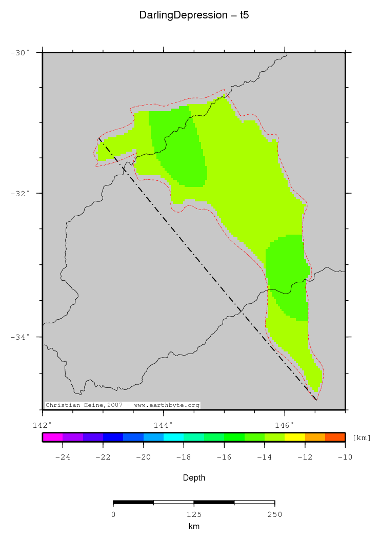 Darling Depression location map