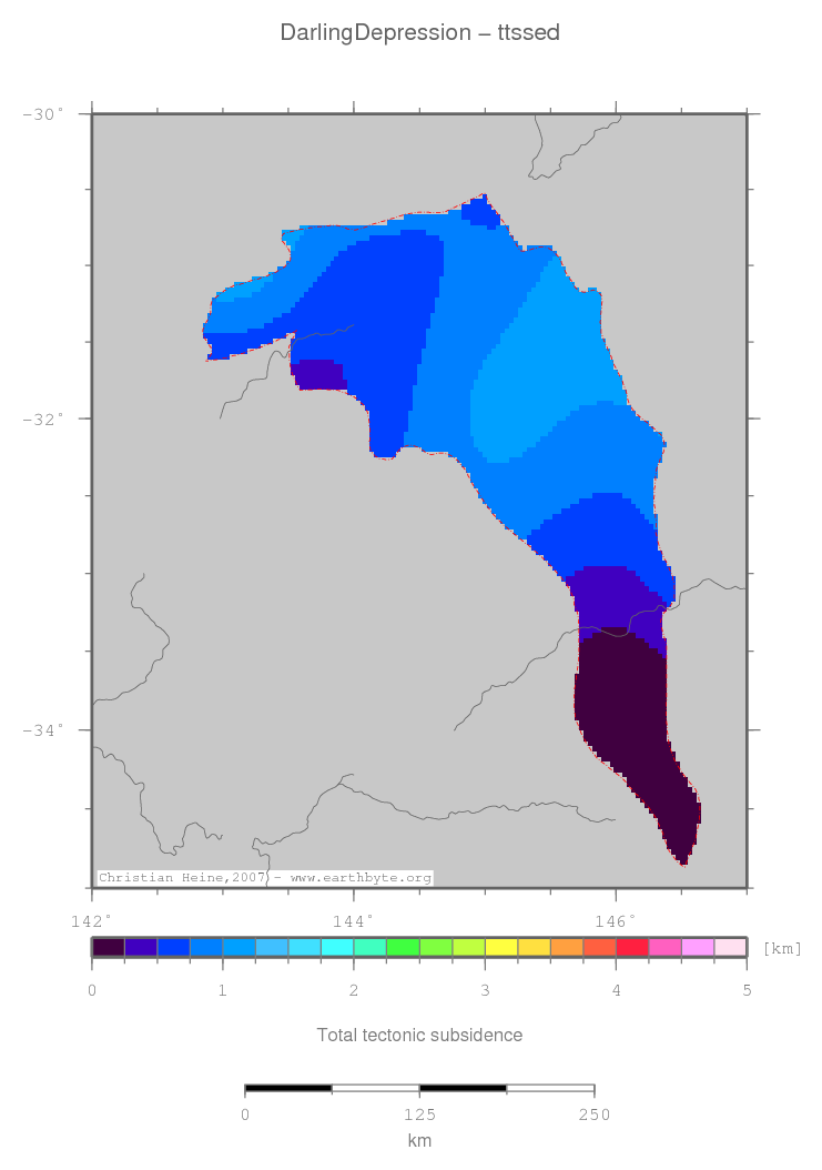 Darling Depression location map