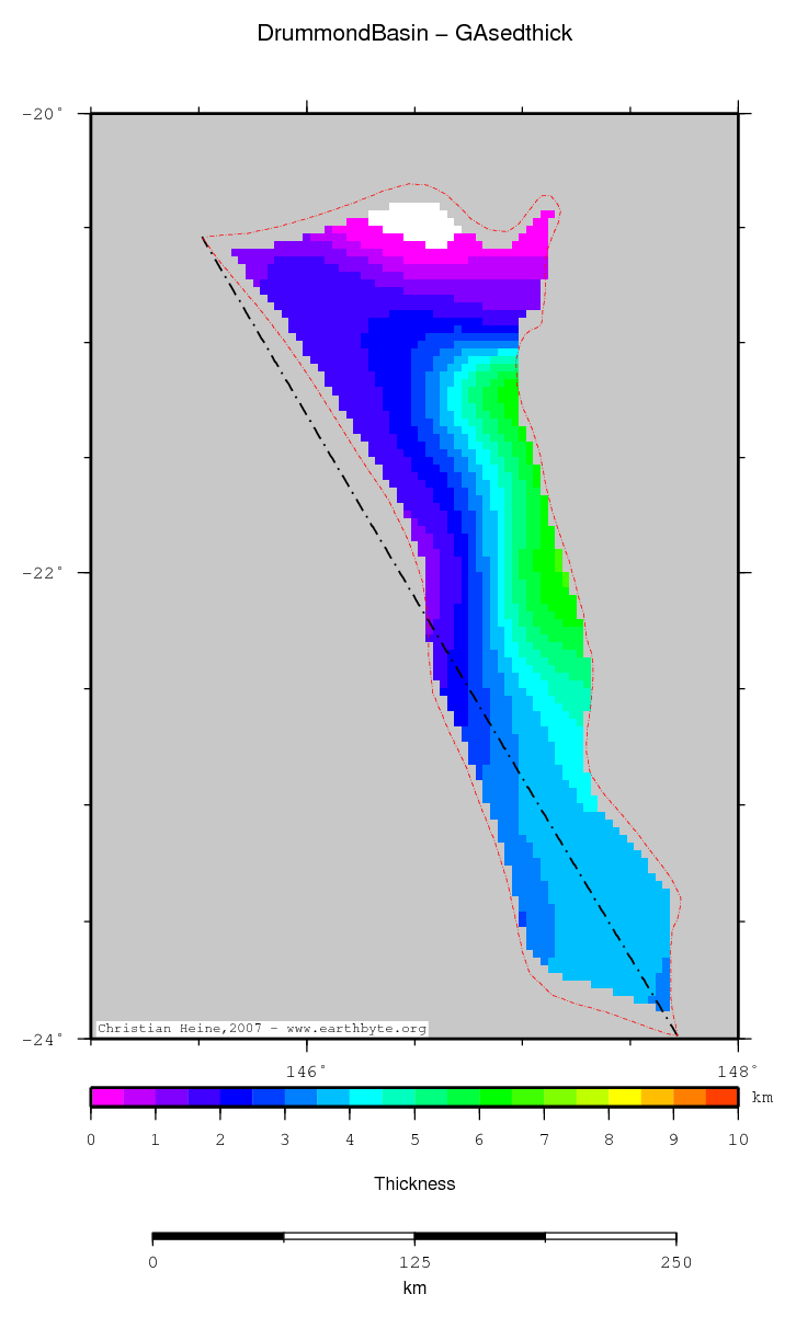 Drummond Basin location map