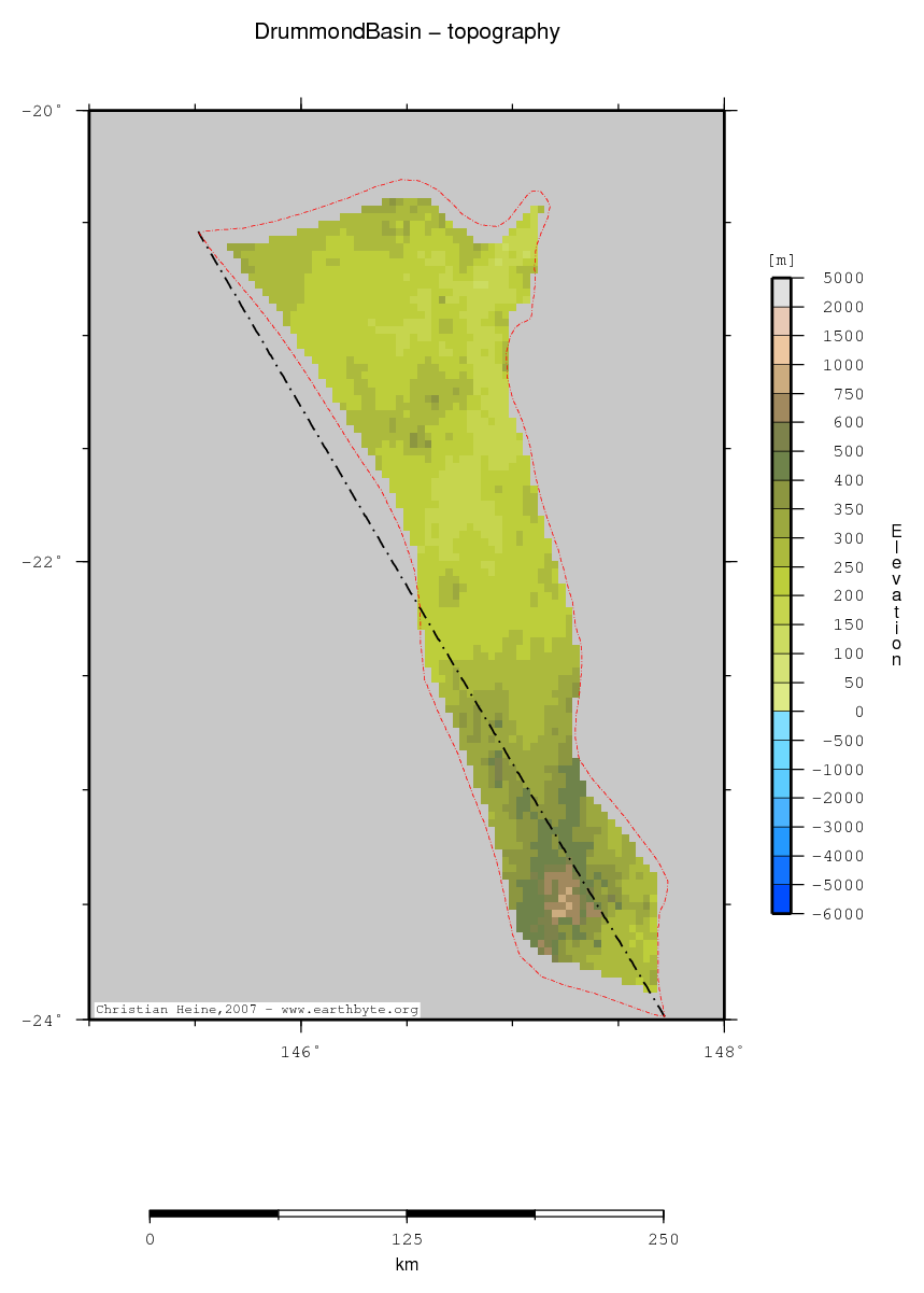 Drummond Basin location map