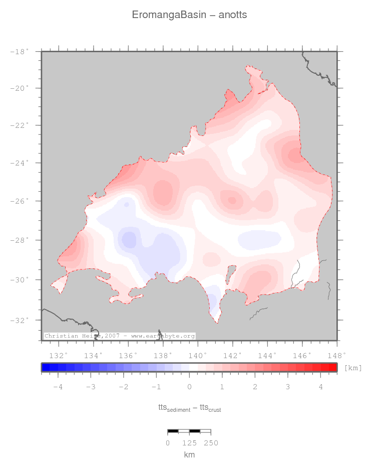 Eromanga Basin location map