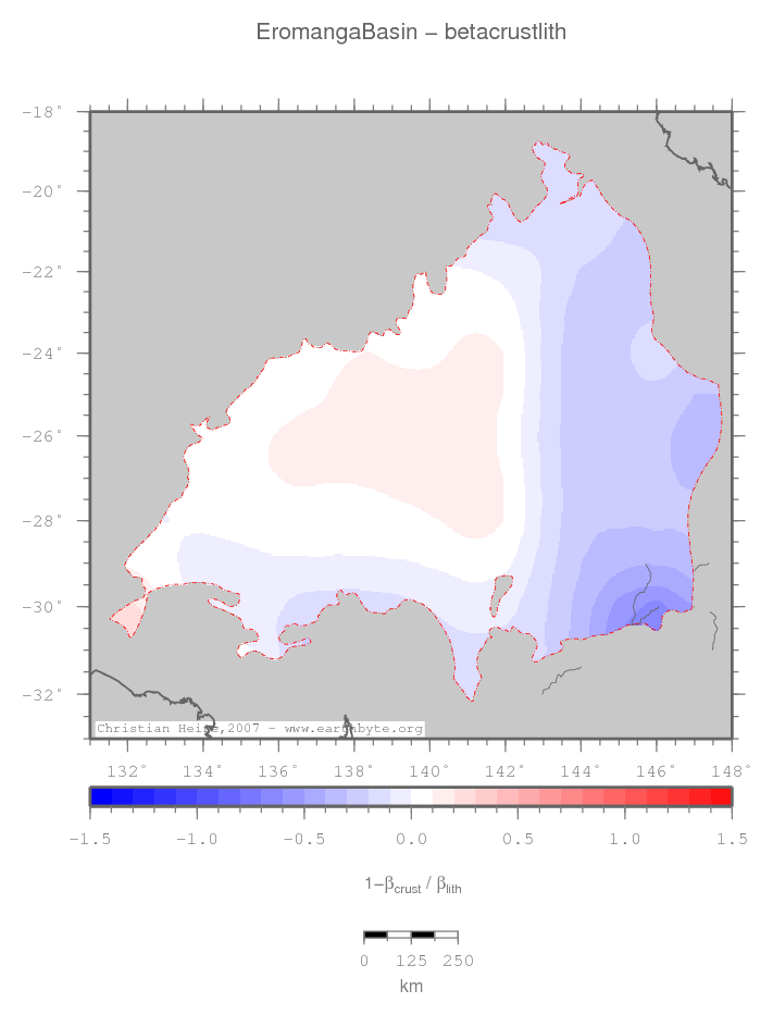 Eromanga Basin location map