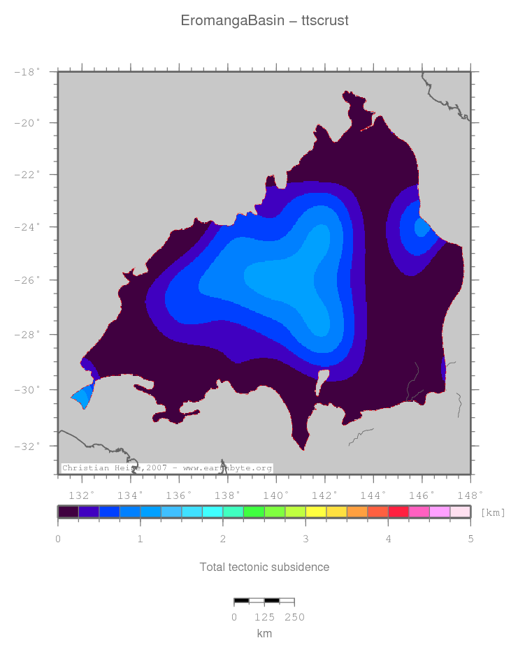 Eromanga Basin location map