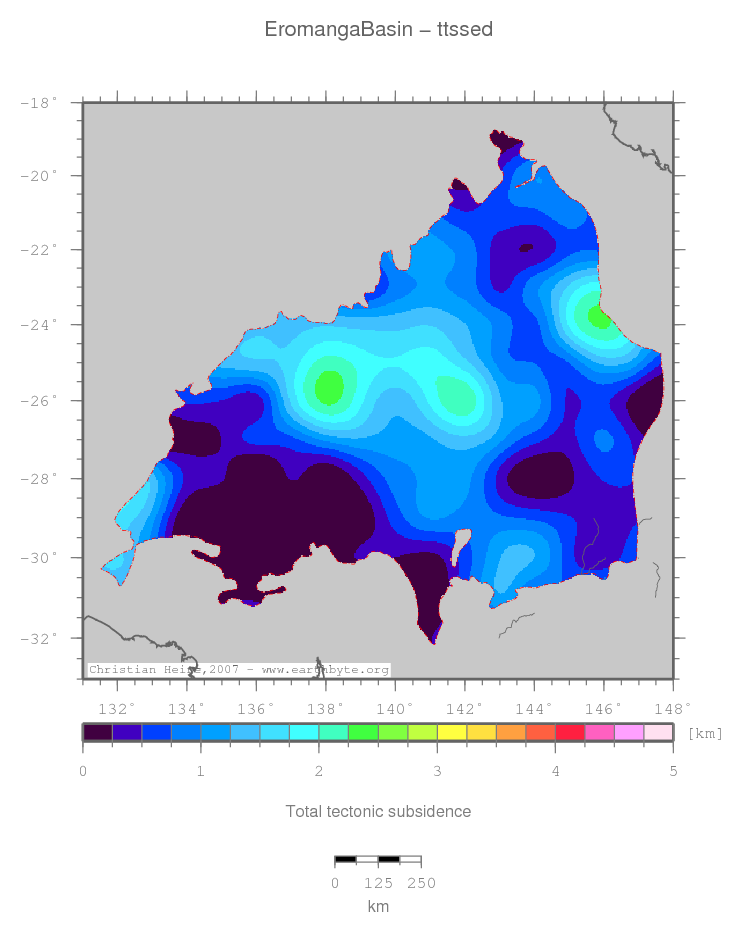 Eromanga Basin location map