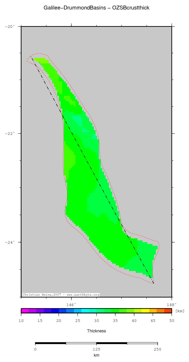 Galilee-Drummond Basins location map