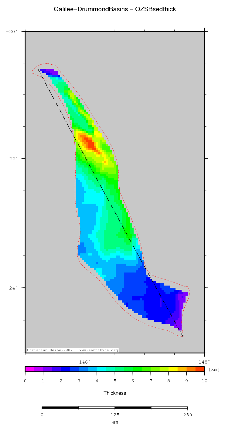 Galilee-Drummond Basins location map