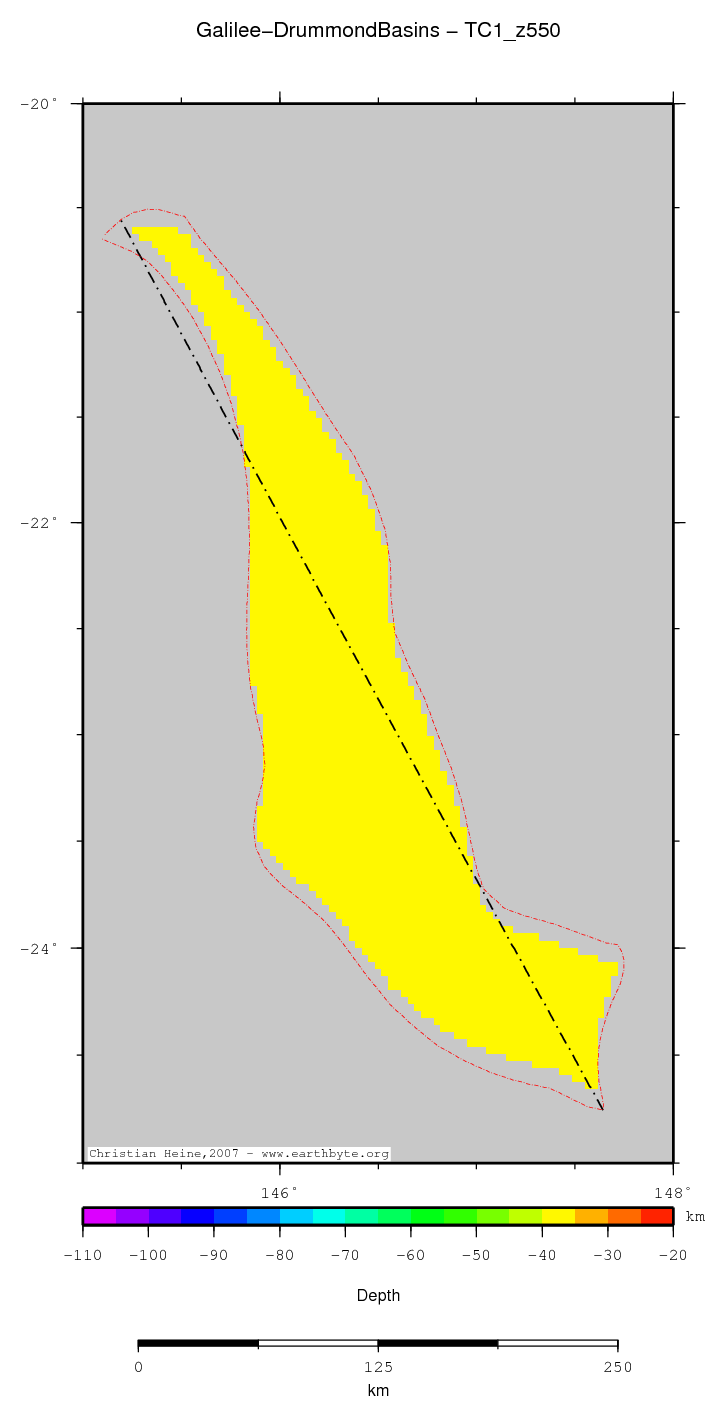 Galilee-Drummond Basins location map