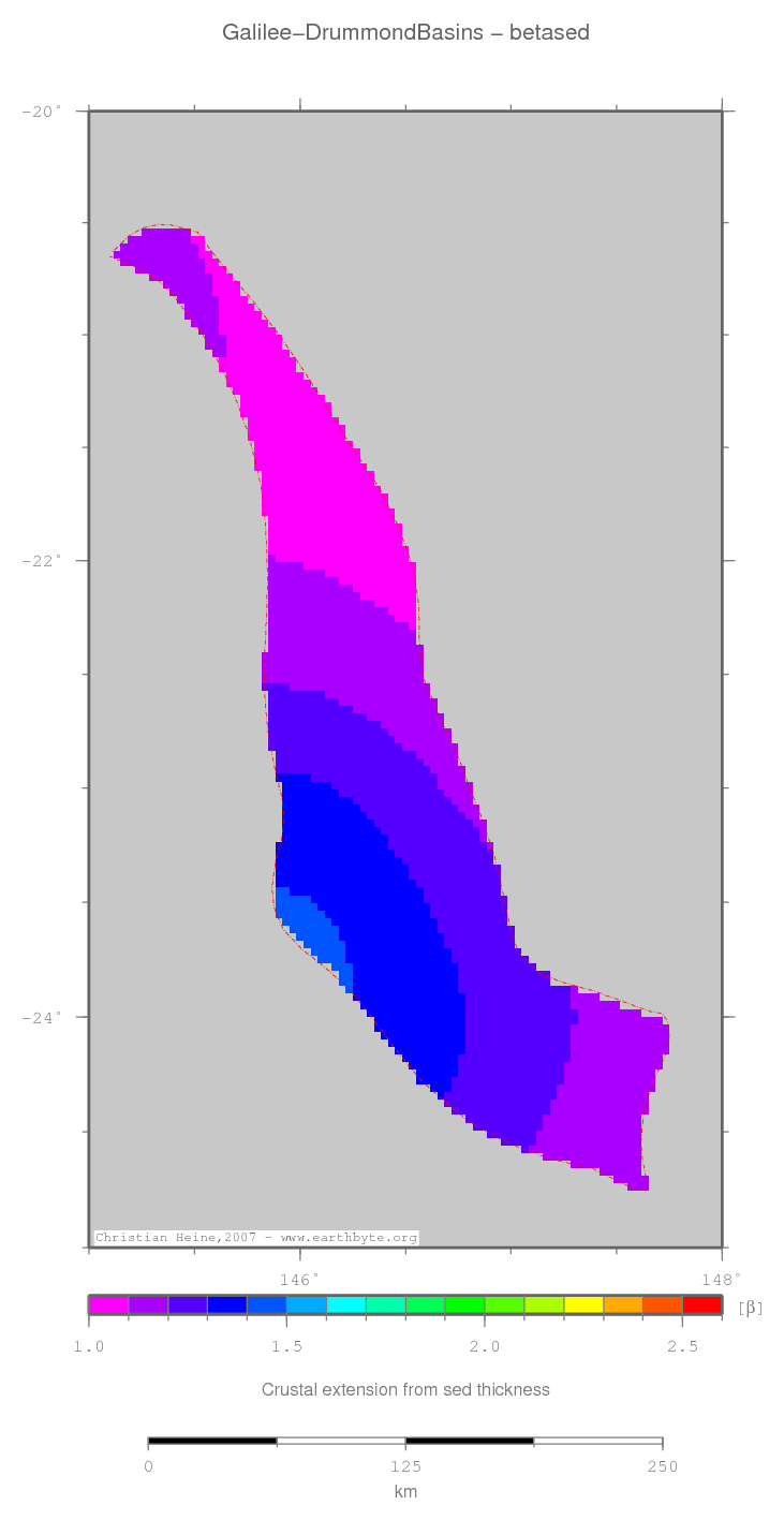 Galilee-Drummond Basins location map