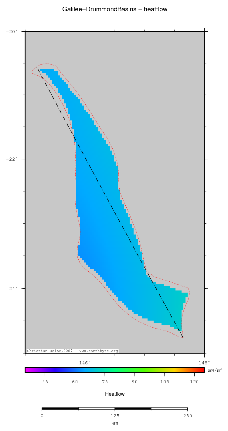 Galilee-Drummond Basins location map