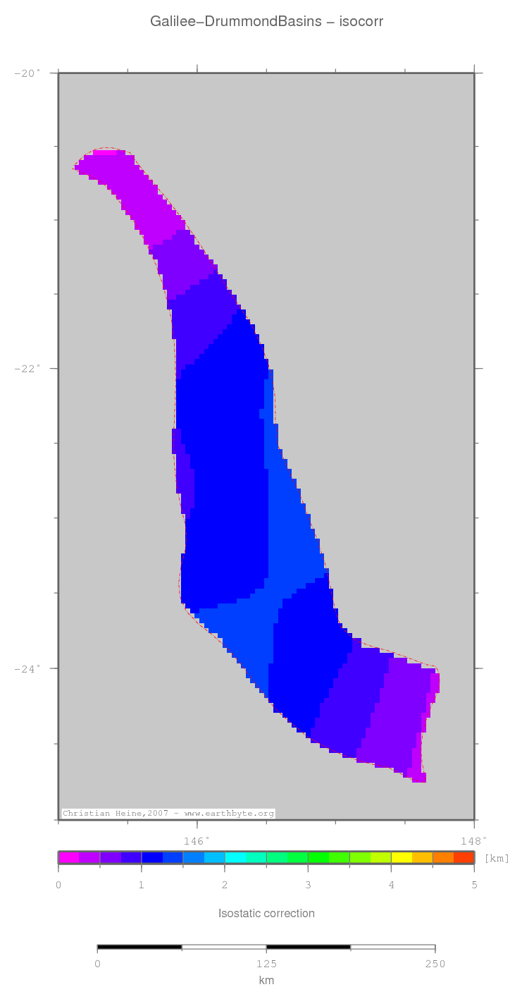 Galilee-Drummond Basins location map