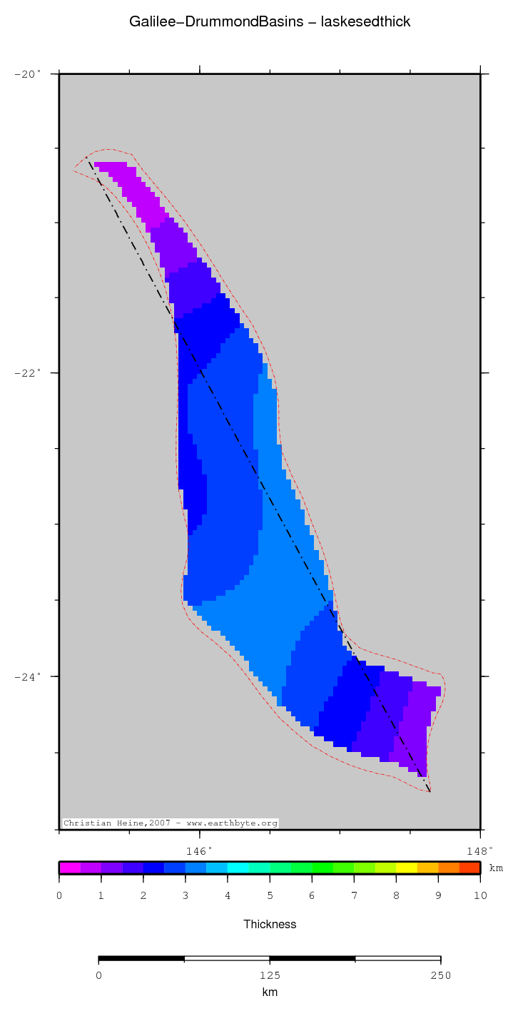 Galilee-Drummond Basins location map