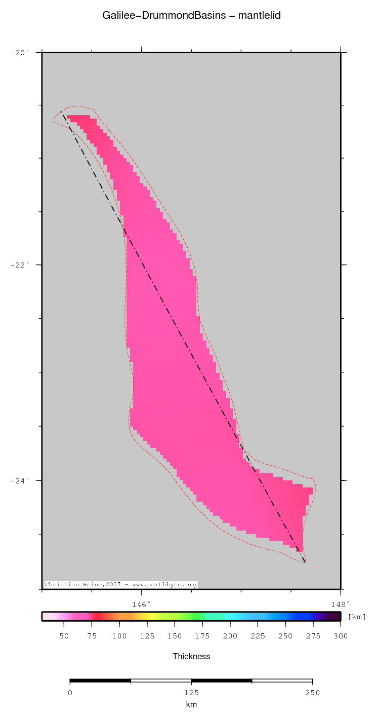 Galilee-Drummond Basins location map