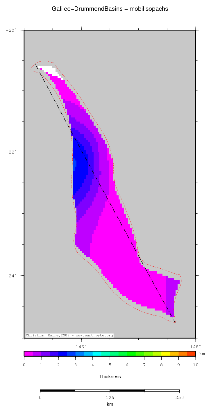 Galilee-Drummond Basins location map