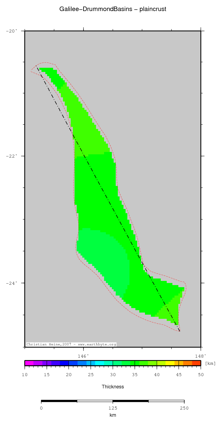 Galilee-Drummond Basins location map