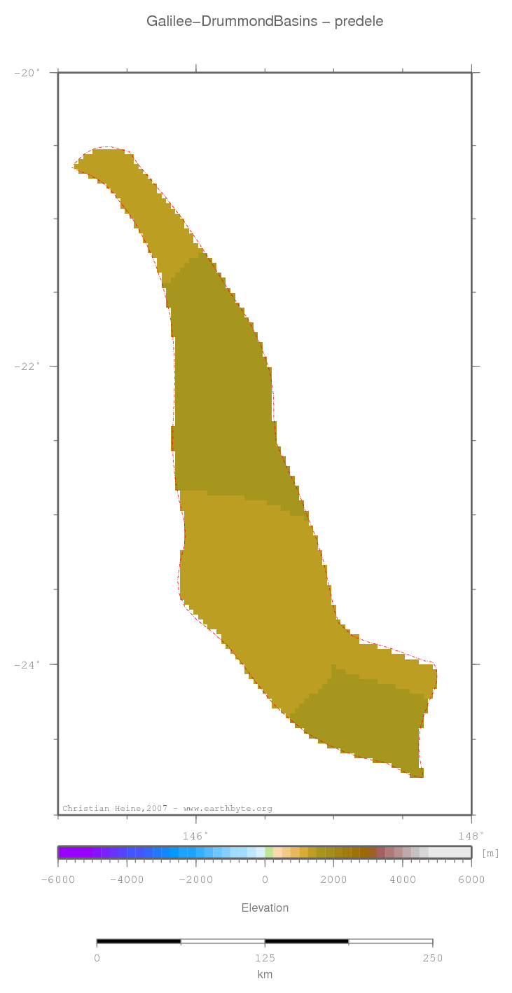 Galilee-Drummond Basins location map