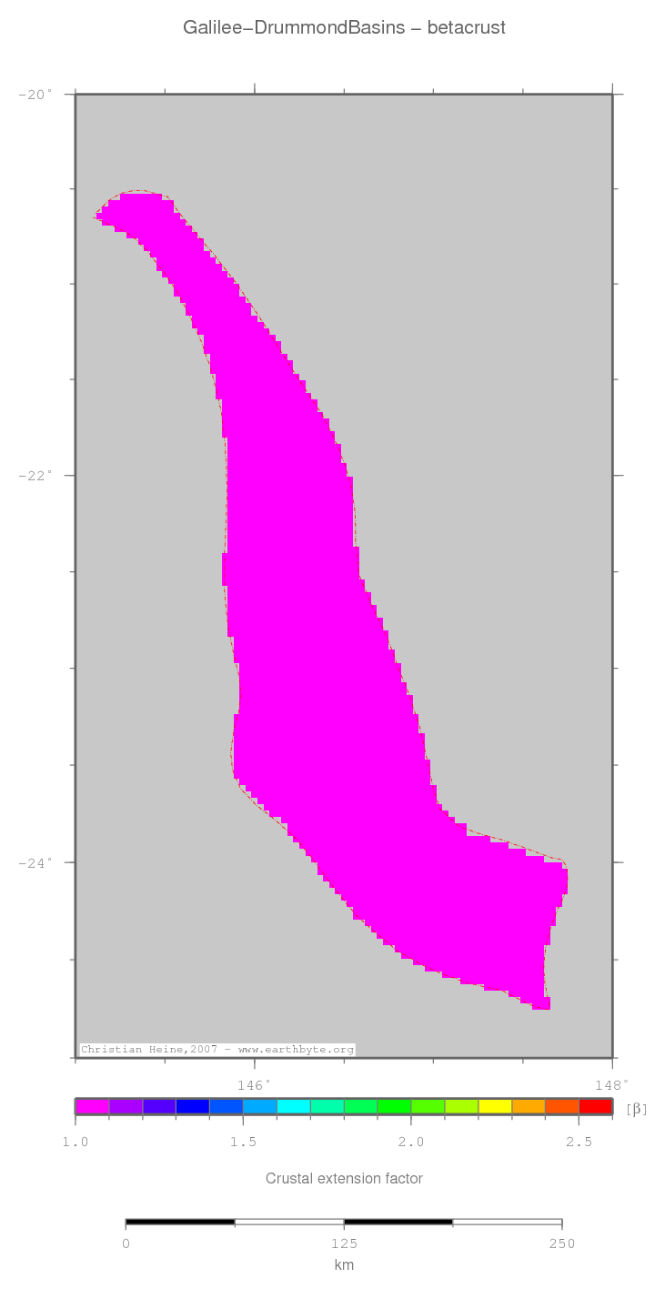 Galilee-Drummond Basins location map