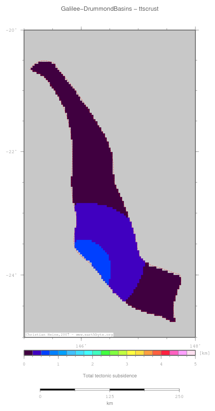 Galilee-Drummond Basins location map