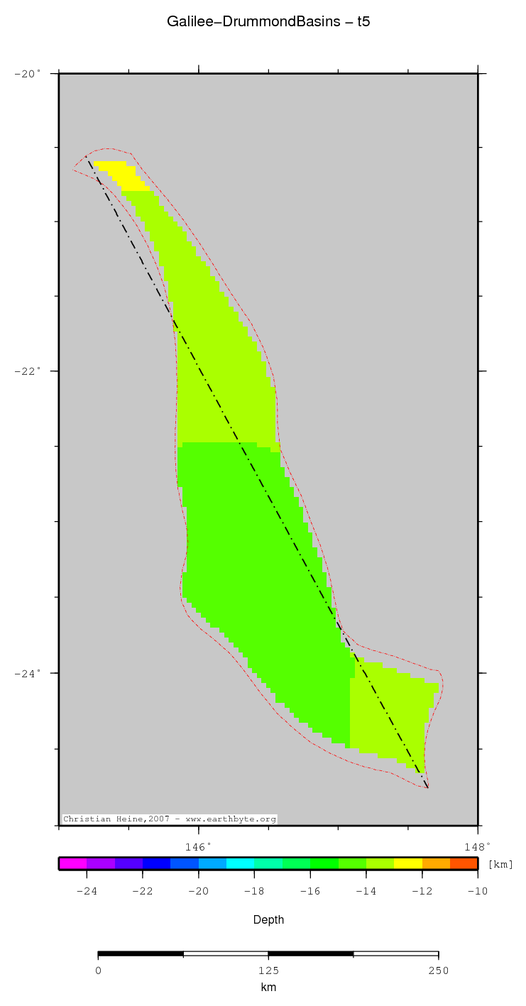 Galilee-Drummond Basins location map