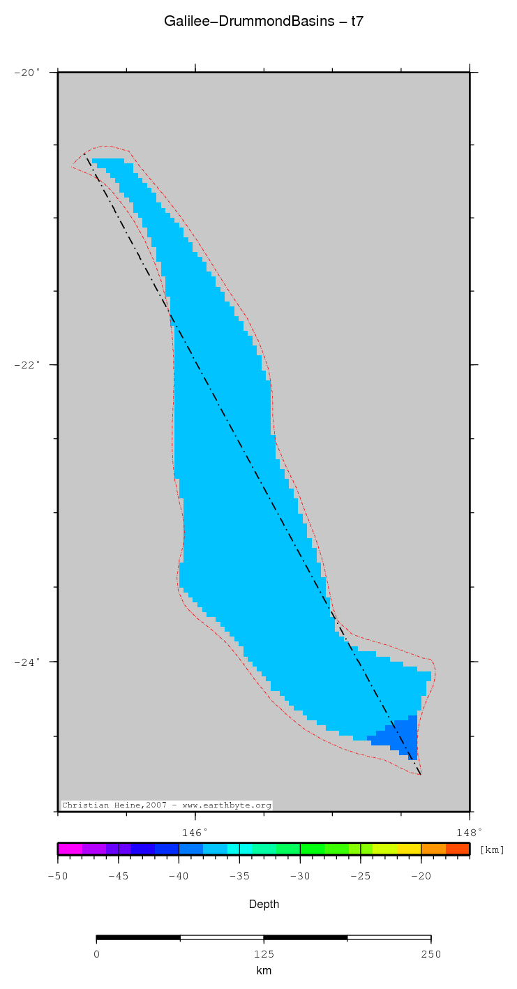 Galilee-Drummond Basins location map