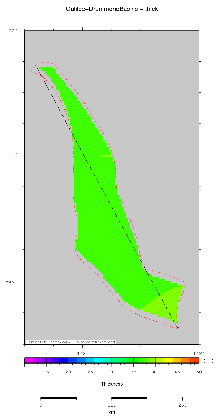 Galilee-Drummond Basins location map
