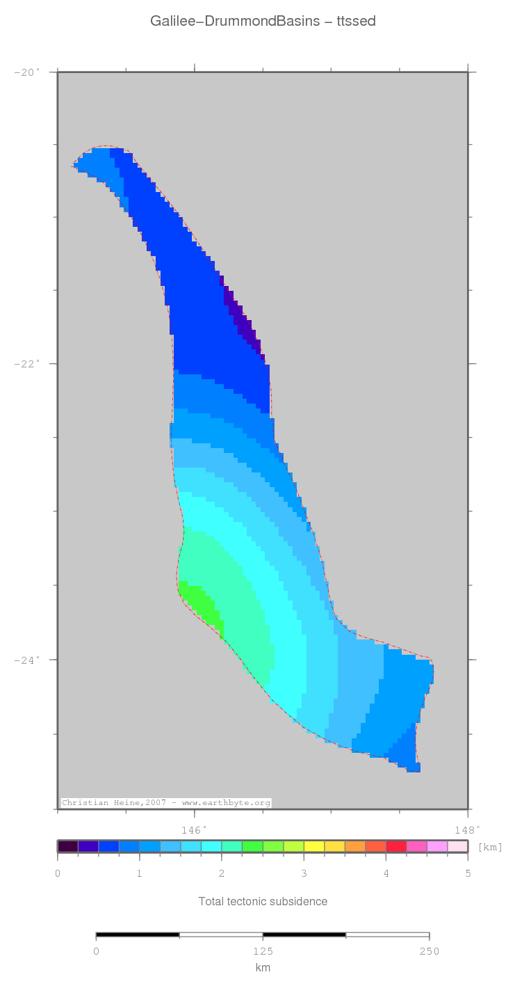 Galilee-Drummond Basins location map