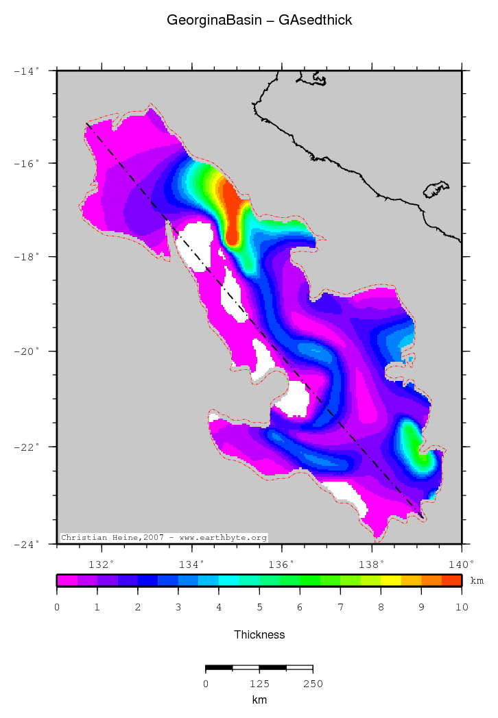 Georgina Basin location map