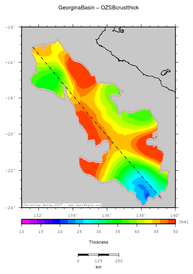 Georgina Basin location map