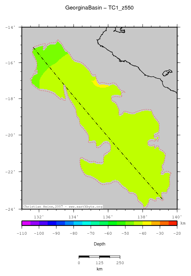 Georgina Basin location map