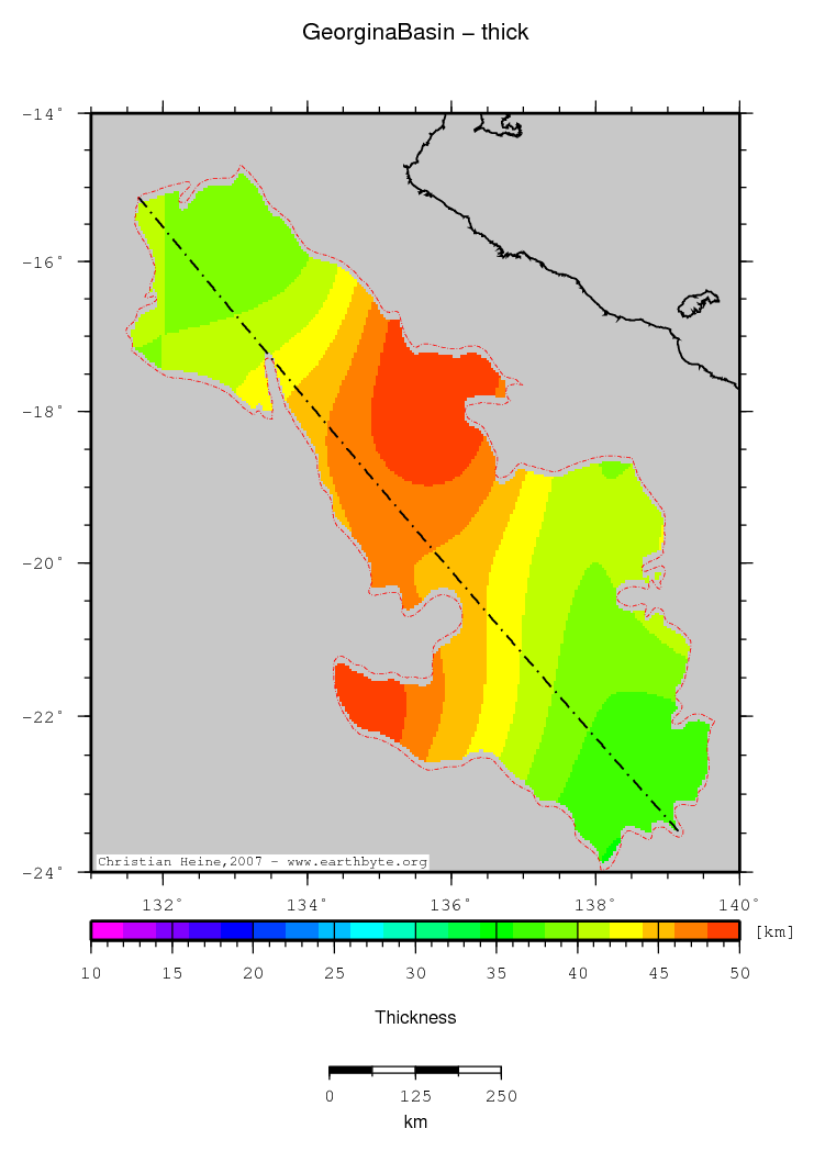 Georgina Basin location map