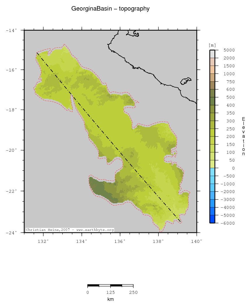 Georgina Basin location map