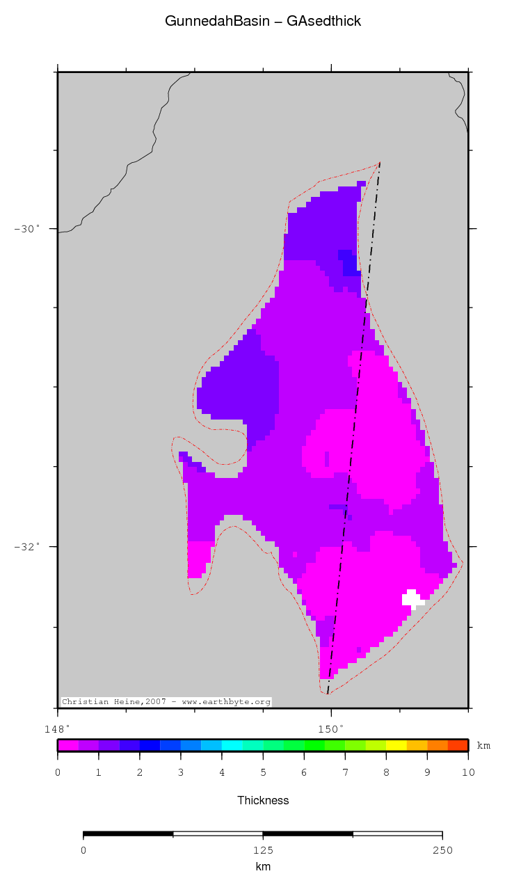 Gunnedah Basin location map