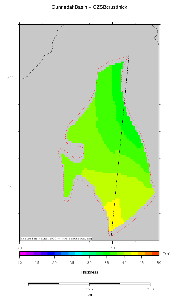 Gunnedah Basin location map