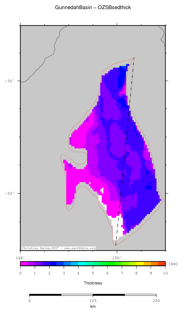 Gunnedah Basin location map