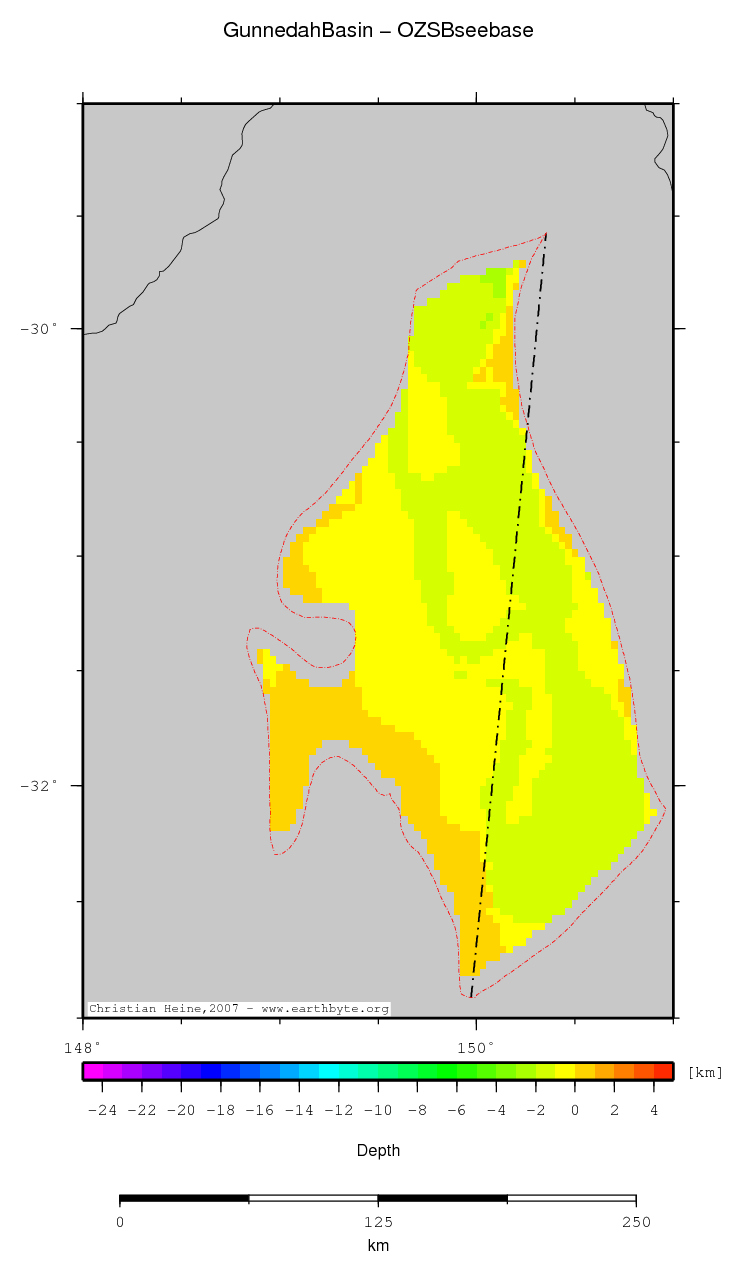 Gunnedah Basin location map