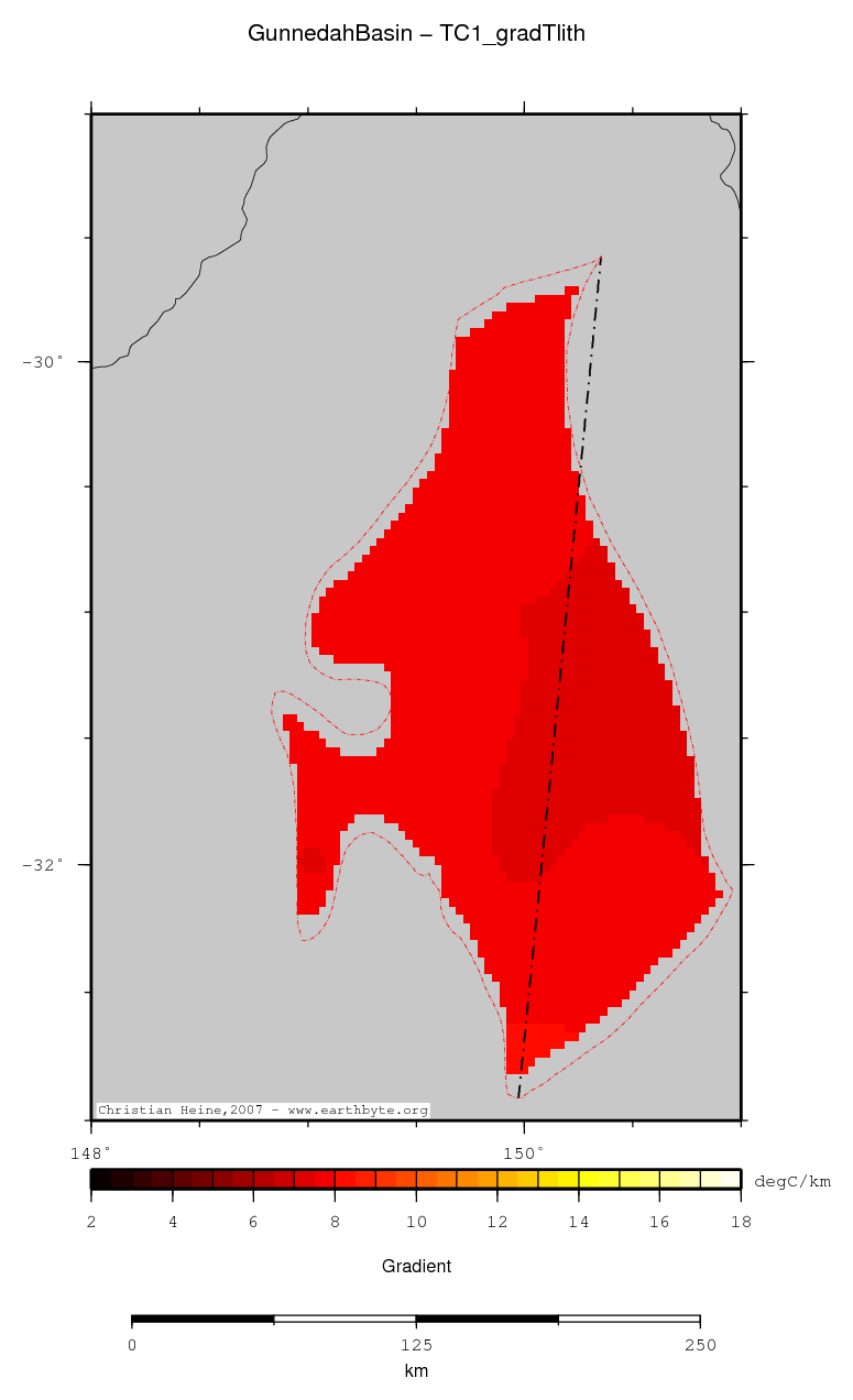 Gunnedah Basin location map