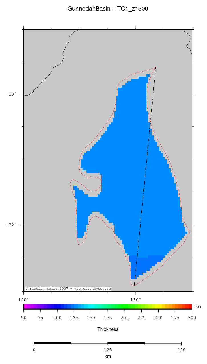 Gunnedah Basin location map