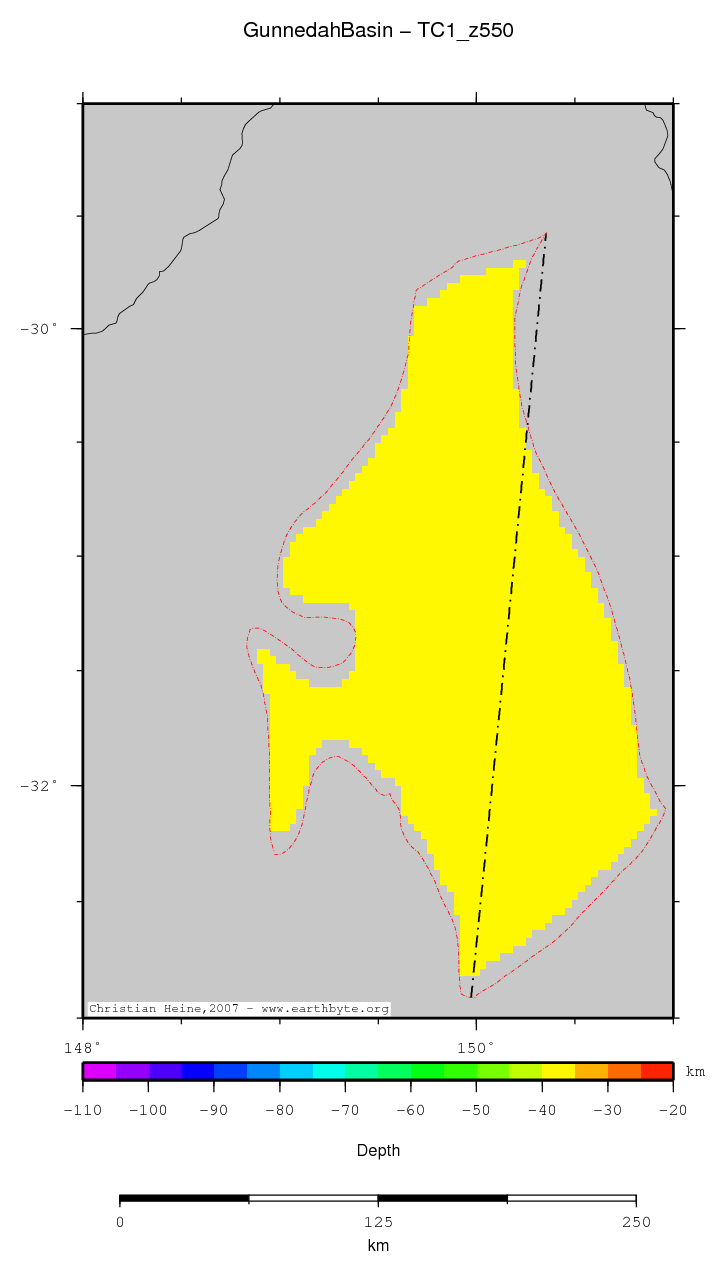 Gunnedah Basin location map