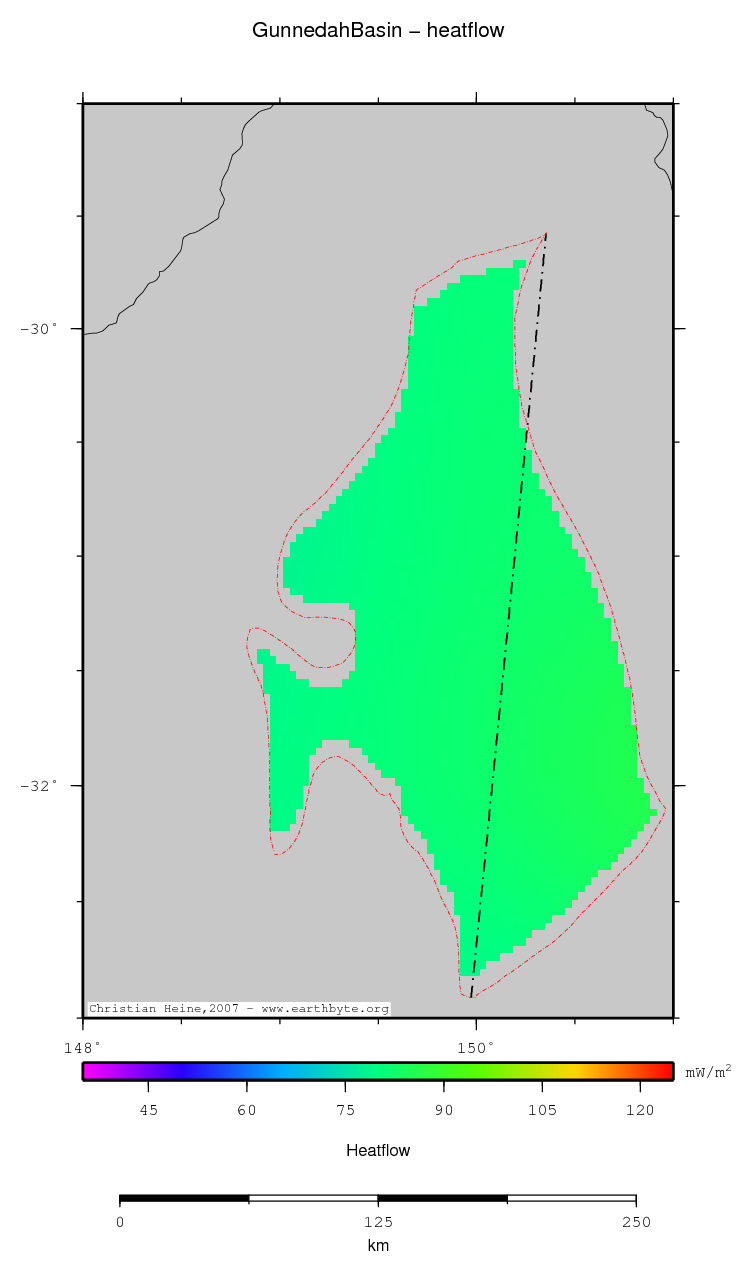 Gunnedah Basin location map