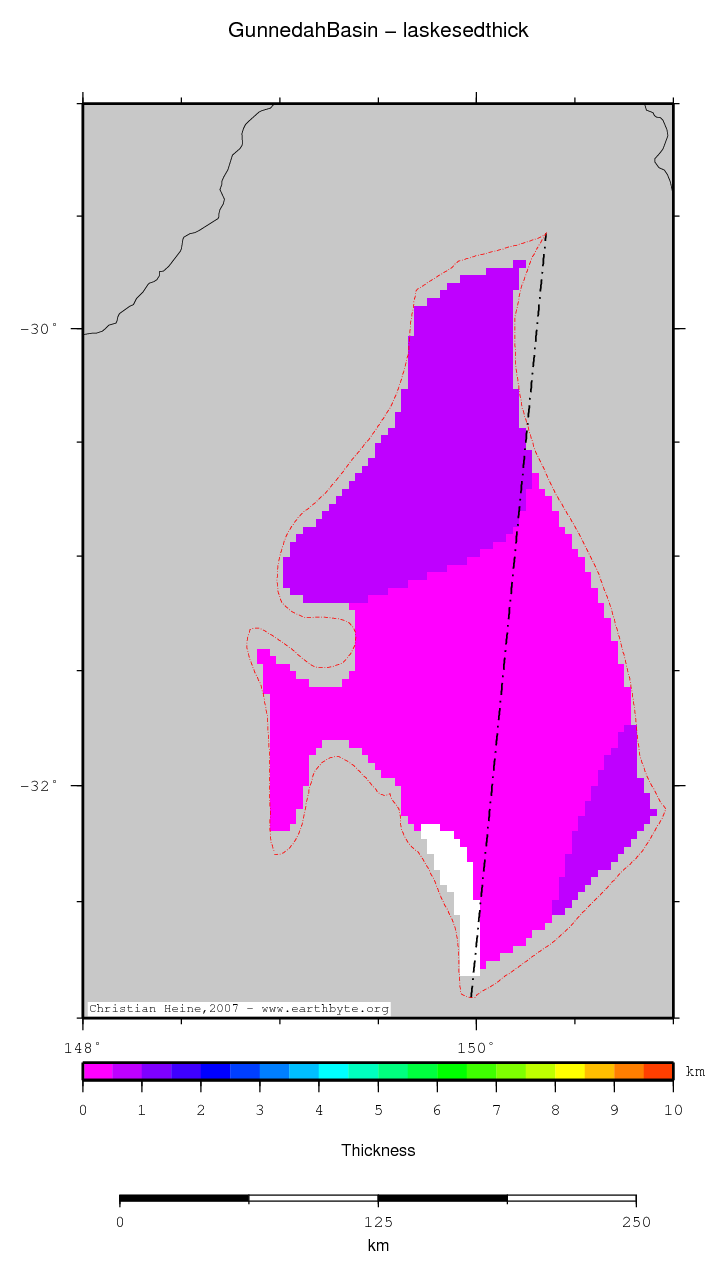 Gunnedah Basin location map