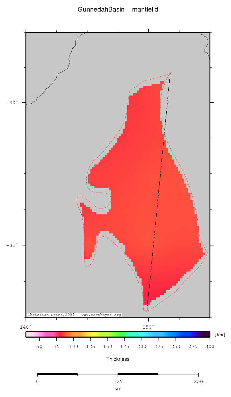 Gunnedah Basin location map