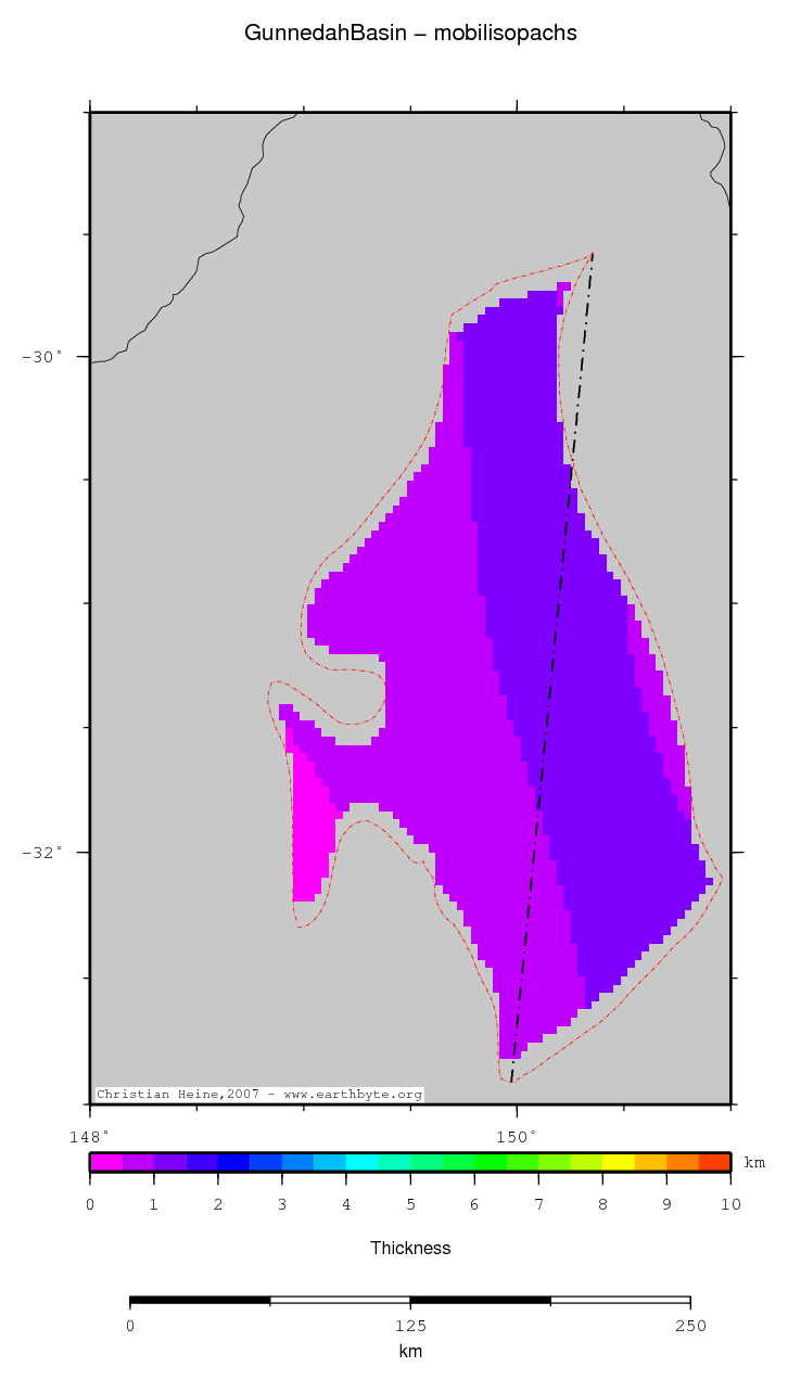 Gunnedah Basin location map