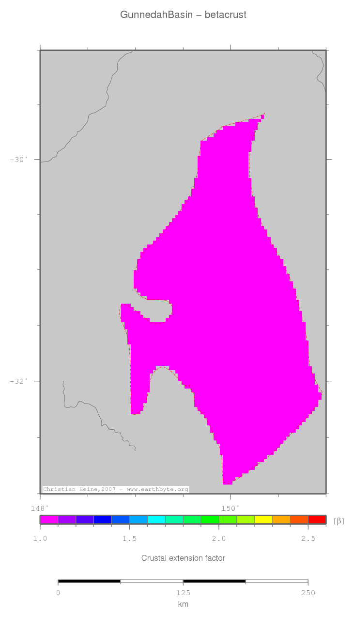 Gunnedah Basin location map