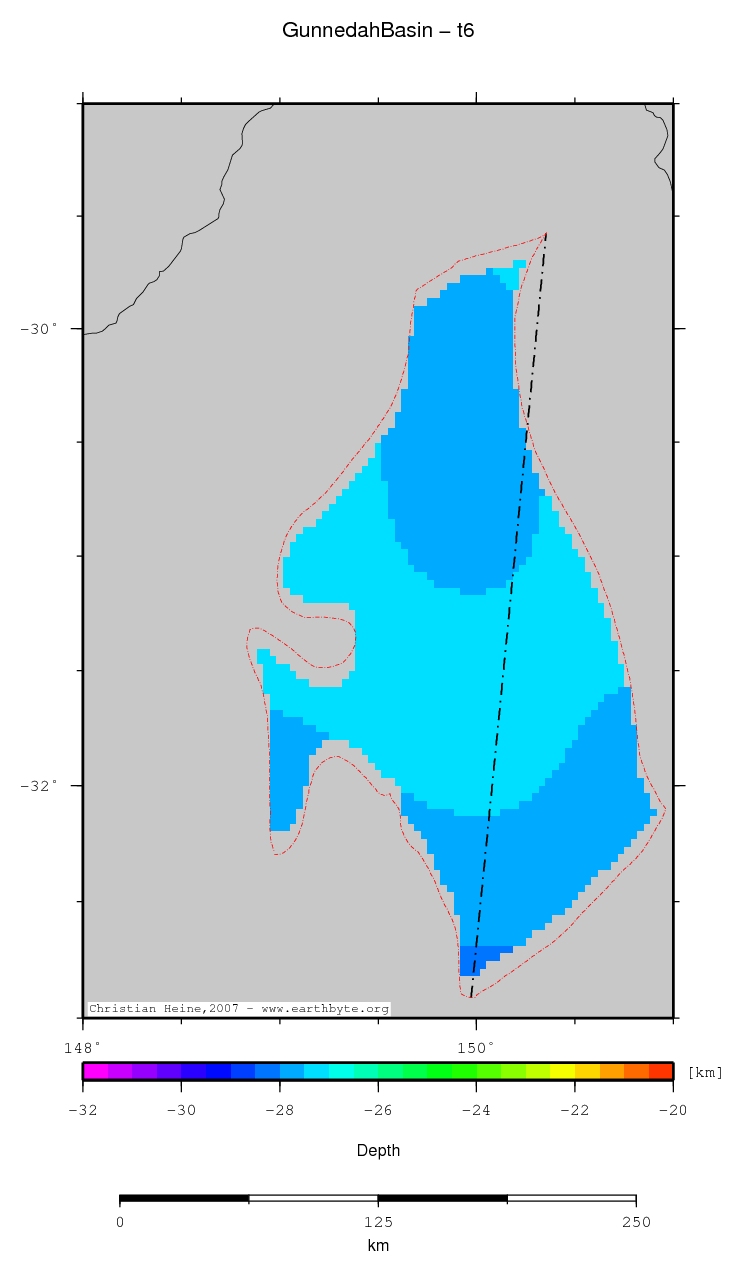 Gunnedah Basin location map