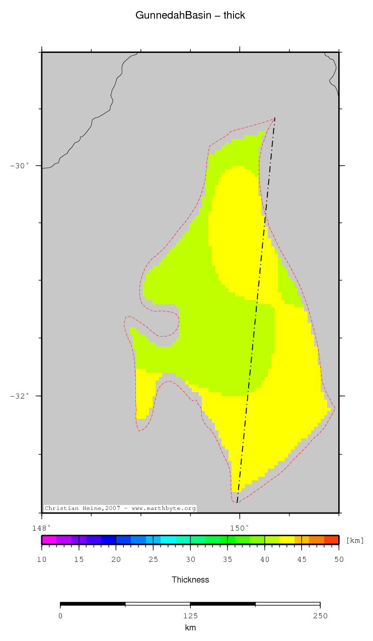 Gunnedah Basin location map